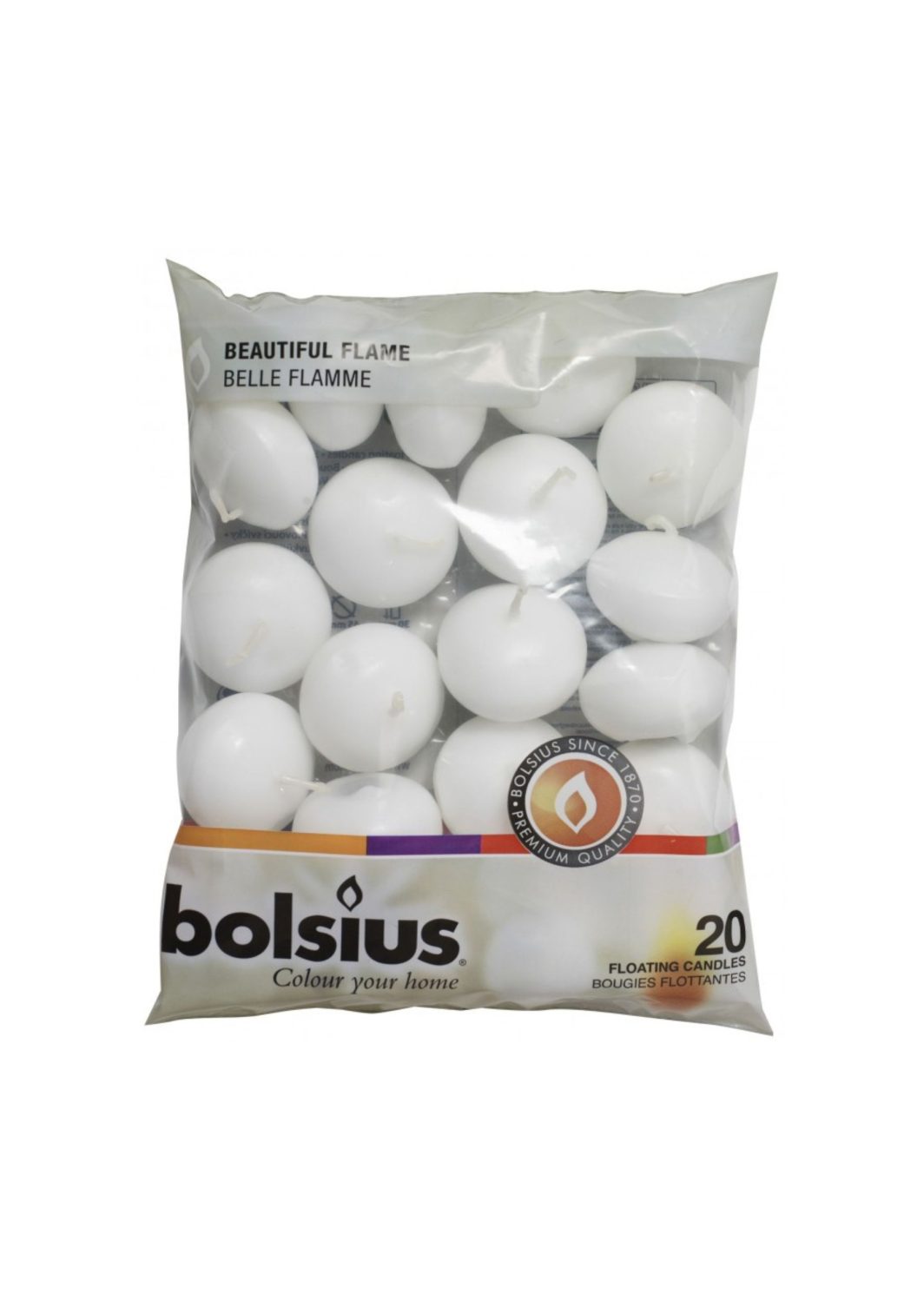 bolsius επιπλέοντα κερια πισίνας λευκά