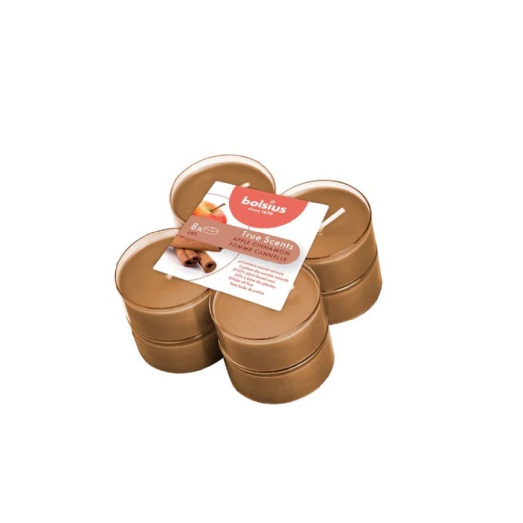 ΑΡΩΜΑΤΙΚΟ ΡΕΣΩ 10ΩΡΩΝ 8 ΤΜΧ BOLSIUS CLEAR CUP - APPLE CINNAMON