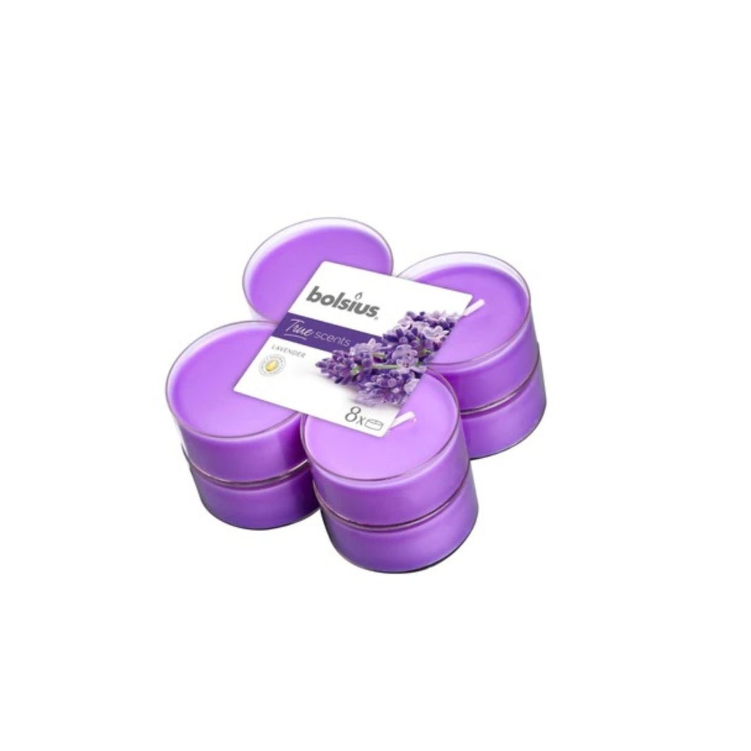 ΑΡΩΜΑΤΙΚΟ ΡΕΣΩ 10ΩΡΩΝ 8 ΤΜΧ BOLSIUS CLEAR CUP - LAVENDER