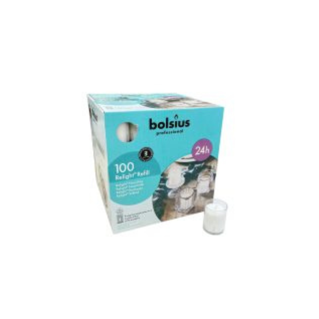 ΠΟΤΗΡΙ RELIGHT REFILL 24ΩΡΩΝ PROFESSIONAL ΚΙΒΩΤΙΟ 100 ΤΜΧ - ΛΕΥΚΟ