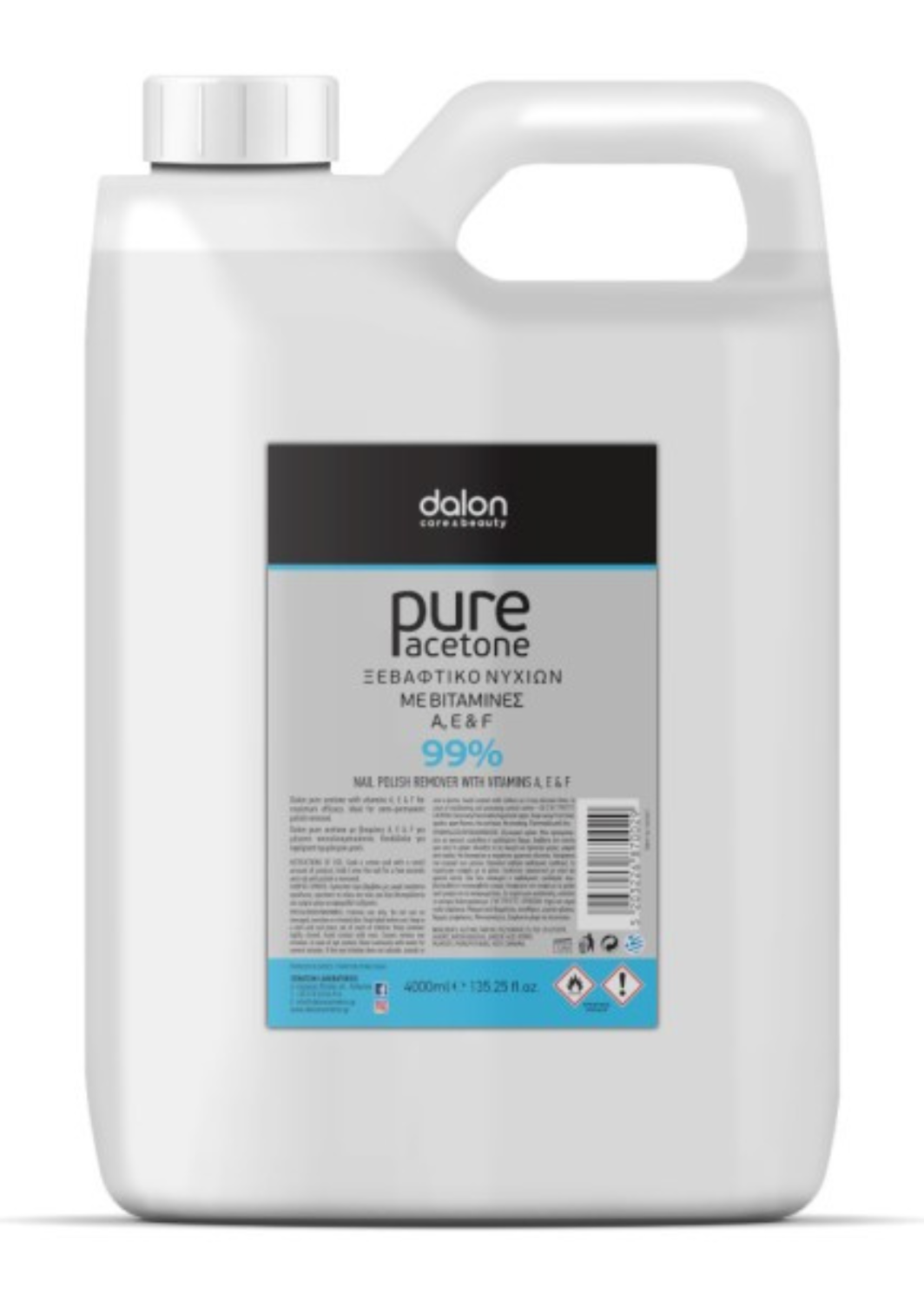 Dalon Καθαρό Ασετόν με Βιταμίνες 4000ml