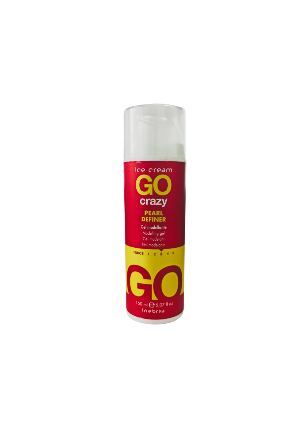 inebrya go crazy pearl definer modeling gel 150ml ζελέ για πολύ δυνατό κράτημα