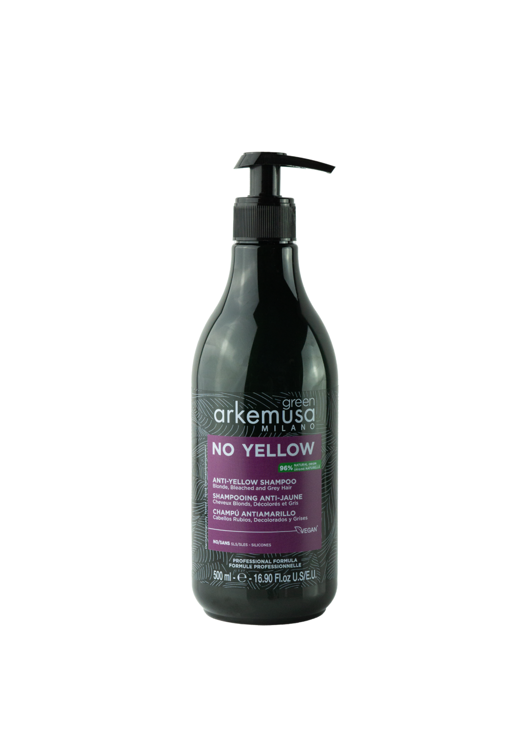 green no yellow shampoo vegan