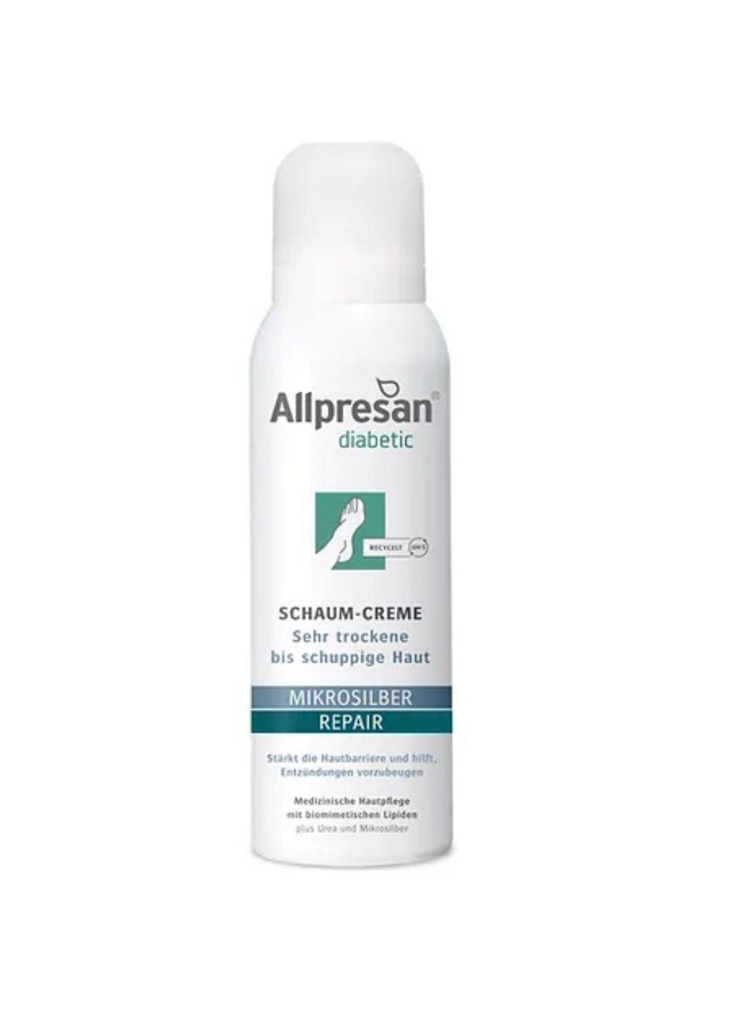 allpresan diabetic foam cream microsilver 200ml
